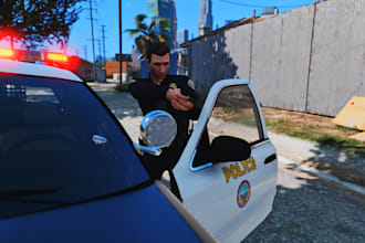 make fivepd cops lspdfr server based on qbcore nopixel inspired