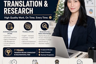 do administration, translation, and benchmarking service