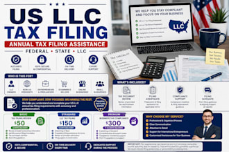 help you with US llc annual tax filing and compliance