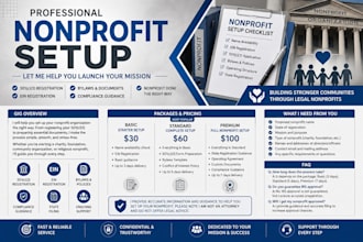help you set up and register your nonprofit organization