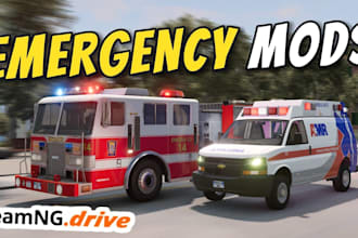 develop beamng emergency vehicle mods with realistic physics and lights