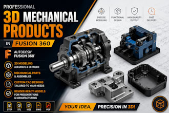 do 3d mechanical product in fusion 360