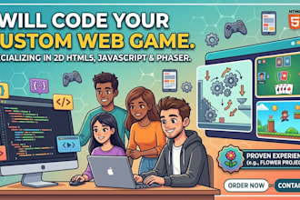 develop your custom 2d HTML5 web game
