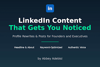 write linkedin for founder