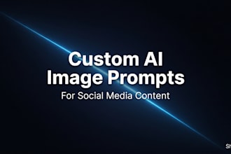 write custom ai image prompts for social media content