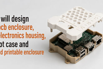 design pcb enclosure, electronics housing, iot case and 3d printable enclosure