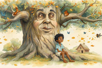 illustrate children storybook with beautiful illustrations picture book art