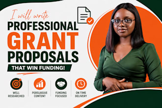 write professional grant proposals for nonprofits, businesses and project