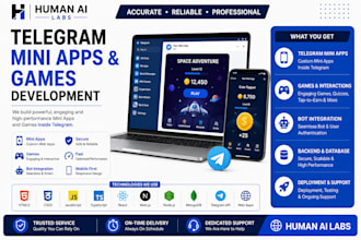 develop telegram mini apps, games and bots