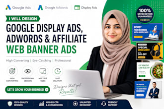 design google display ads, adwords, affiliate web banner ads