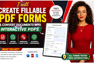 create fillable PDF forms and convert documents into interactive pdfs