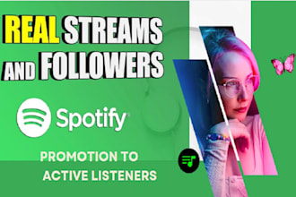get real active spotify followers organically and spotify streamers