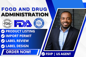 fda registration import permit for food, drug cosmetics in USA, fda label review