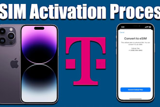 activate USA esim fast, att, tmobile network