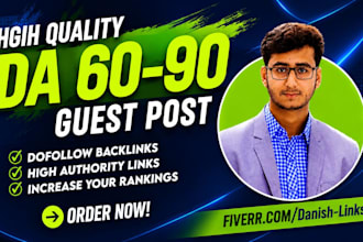 do SEO guest post backlink on high da guest post