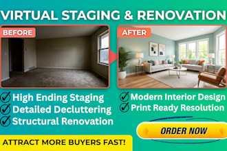 do virtual staging and virtual renovation for your real estate photos