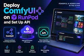 deploy comfyui on runpod and set up API