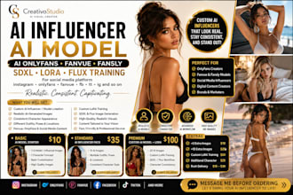 do ai influencer ai fanvue ai model ai onlyfans lorasdxl flux training
