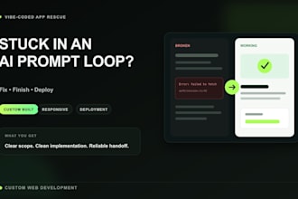fix and finish your lovable bolt or replit app