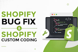 do shopify bug fix and shopify custom coding