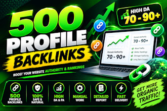 do 500 profile backlinks for seo ranking