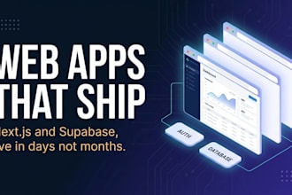 build a fast web app or landing page with next js and a real backend