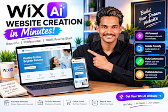 design modern wix ai website for business in 24 hours