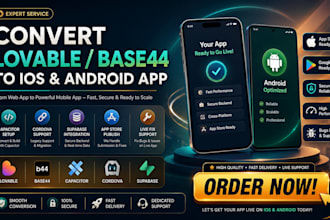 convert lovable base44 to ios android app capacitor cordova supabase app store