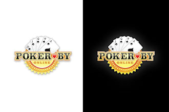 create luxury poker logo and poker chip design
