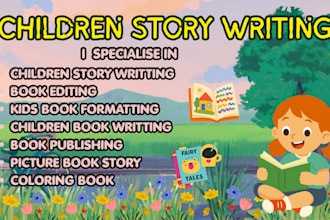 write engaging children story book and kids book