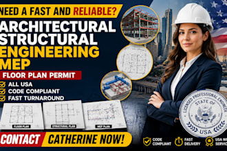 s tamp review all usa architectural structural engineering mep floor plan permit