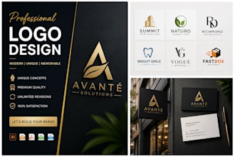 create modern logo designer professional branding