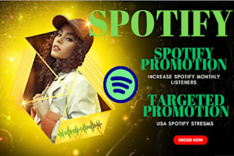 increase spotify monthly listeners, usa spotify stresms and spotify followers
