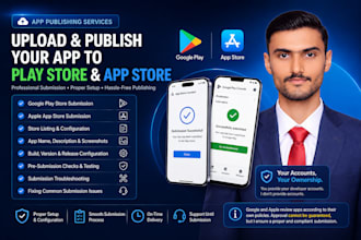 upload and publish your android or ios app