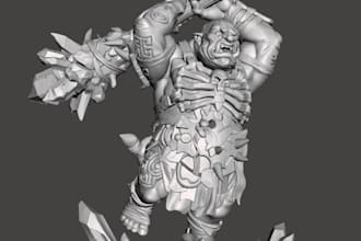 sculpt 3d figurine warhammer 3d miniature action figure tabletop for 3d printing