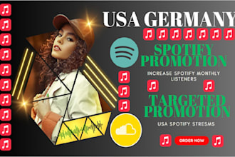 do spotify monthly listeners and USA german increase spotify monthly listeners