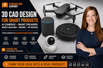 design ai camera smart speaker robot vacuum drone fusion 360 3d cad