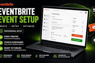 create, setup and optimize your eventbrite event professionally