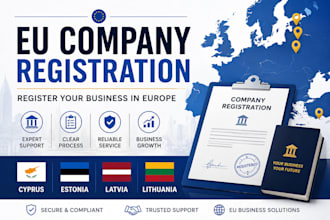 register your company in cyprus, estonia, latvia or lithuania