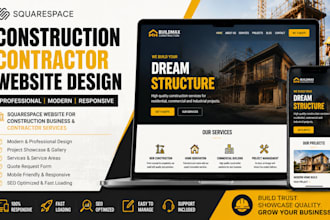 squarespace construction website contractor business website service website