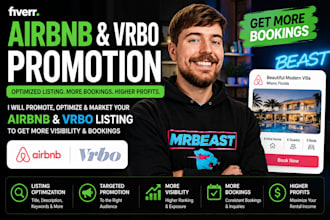 do airbnb promotion listing vrbo marketing airbnb optimization airbnb bookings