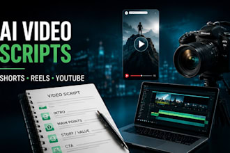 write ai assisted scripts for youtube shorts and social media videos