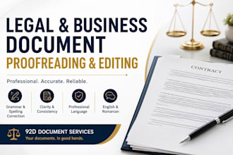 proofread and edit your legal and business documents