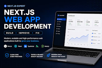build or improve your nextjs saas or web application