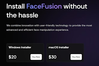 install or deploy facefusion on windows and mac and linux