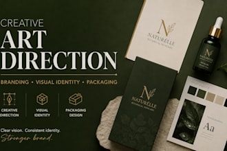 provide art direction for branding, visual identity and packaging design