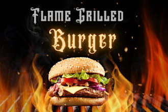 design eye catching food poster and restaurant social media banner
