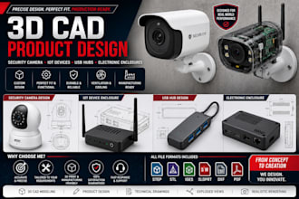 design security camera 3d cad home usb hubs blender product design iot tools