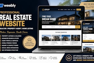 build weebly realtor property agent real estate home listing online website