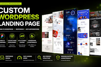 build a custom wordpress landing page from figma